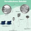 Kinder-Küchenset Spielküche mit Licht Hocker Kaffeemaschine Wasserspender Herd