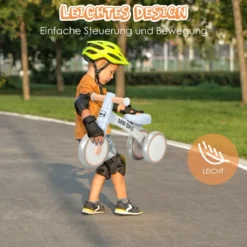 Kinder Laufrad Balance Fahrrad Balance Bike Kinderlaufrad Lauflernrad Dreirad ohne Pedal für Kinder Blau