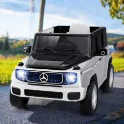 Kinder Mercedes-Benz Elektroauto mit 2,4G Fernbedienung & Scheinwerfer 12V Elektrofahrzeug