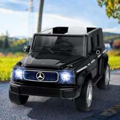 Kinder Mercedes-Benz Elektroauto mit 2,4G Fernbedienung & Scheinwerfer 12V Elektrofahrzeug