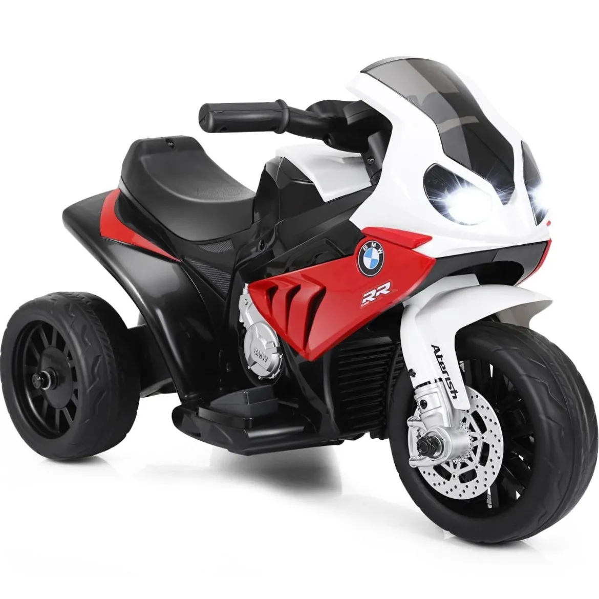 Kindermotorrad Motorrad mit Stützrädern 6 V Elektro Motorrad mit Musik 66 x 37 x 44,5 cm Rot