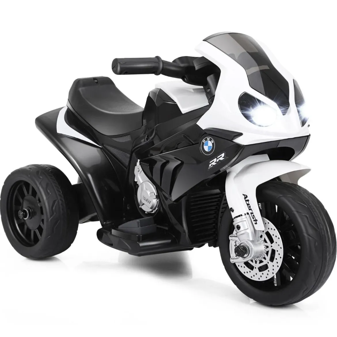 Kindermotorrad 6v Kinderfahrzeug 6v Kinderfahrzeug mit Musik 66 x 37 x 44,5 cm Schwarz + Weiß