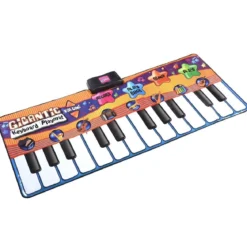 Kinder Musikmatte Klaviermatte Spielteppich Spielmatte Musik mit 8 Instrumenten 180x74cm
