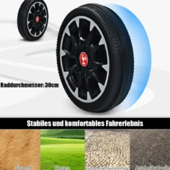 Kinder Pedal Go Kart Aufsitzauto mit Verstellbarem Schalensitz Kinderfahrzeug für Kinder Gokart Weiß