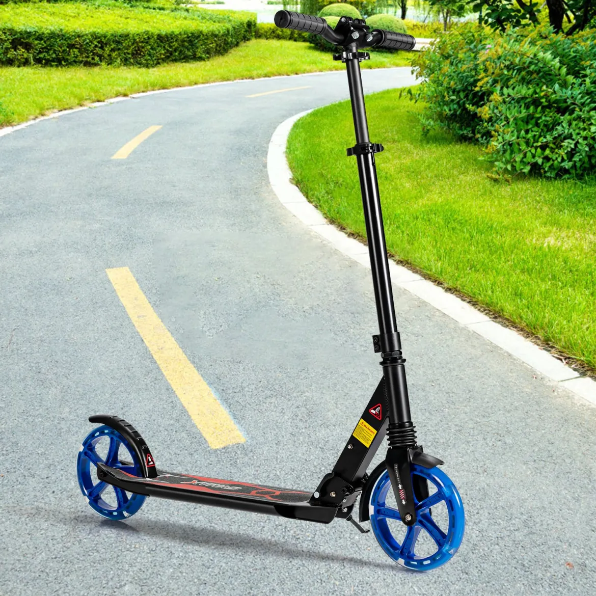 Kinder Roller klappbar mit Leuchten Scooter höhenverstellbar mit Tragegurt