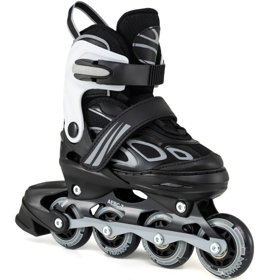 Kinder Rollschuhe 4 Größen Verstellbar Inline Roller Skates mit Leuchtenden Rädern S (EU 27-31)