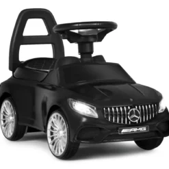 Kinder Rutsch- und Schiebe- Auto Lizenziertes Mercedes Benz Aufsitzauto 68 x 31,5 x 42,5 cm Schwarz