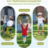 Kinderschaukel 3-in-1-Schaukelständer aus Metall 278 x 142 x 177 cm