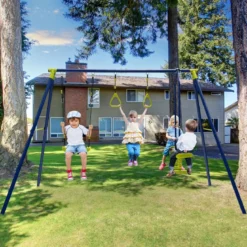 Kinderschaukel 3-in-1-Schaukelständer aus Metall 278 x 142 x 177 cm
