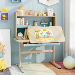 Kinderschreibtisch mit Kinderstuhl Schülerschreibtisch ergonomischer Kinderschreibtischstuhl