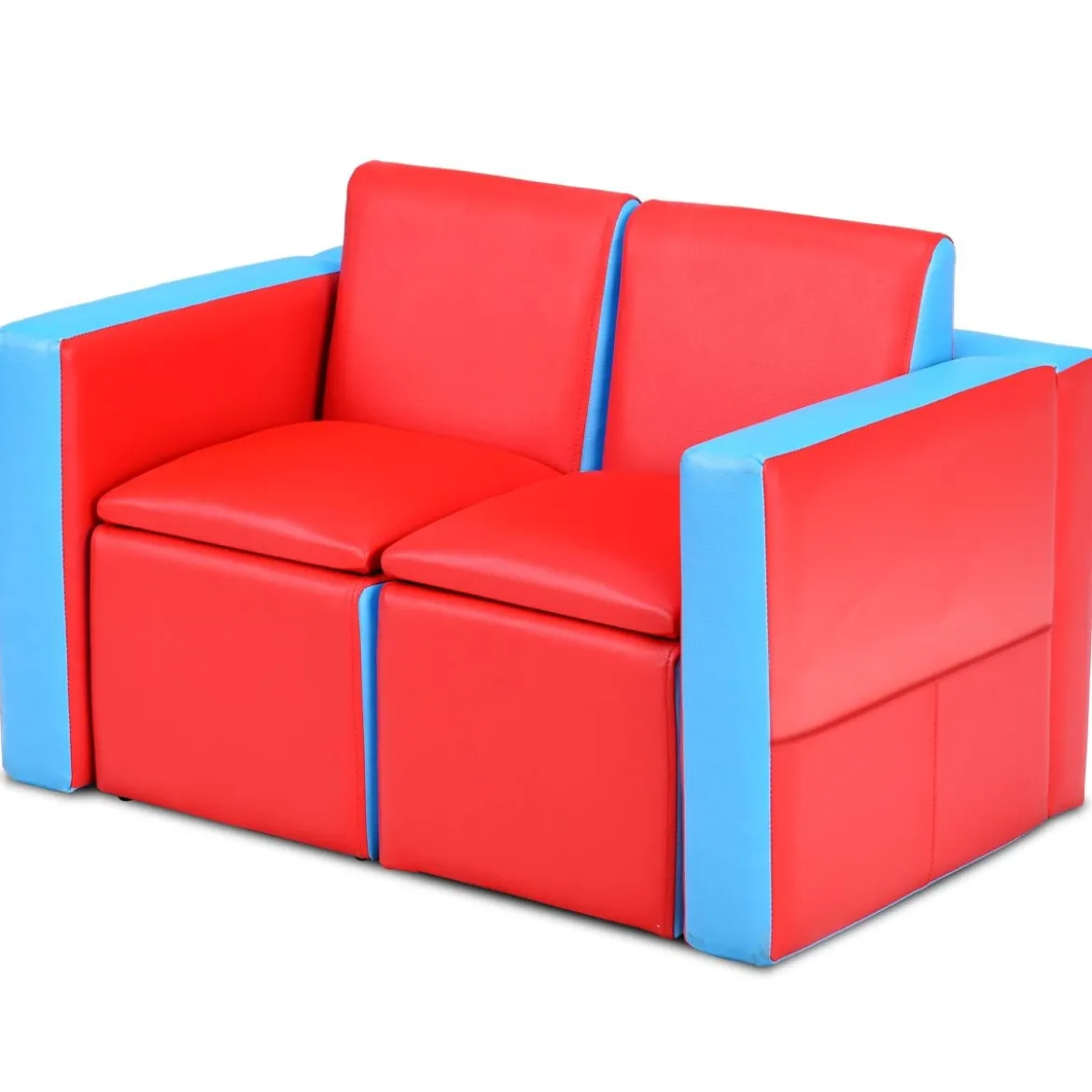 Kindersessel Set Sessel Sofa Kindersofa Kindercouch Babysessel Stuhl und Tisch Rot