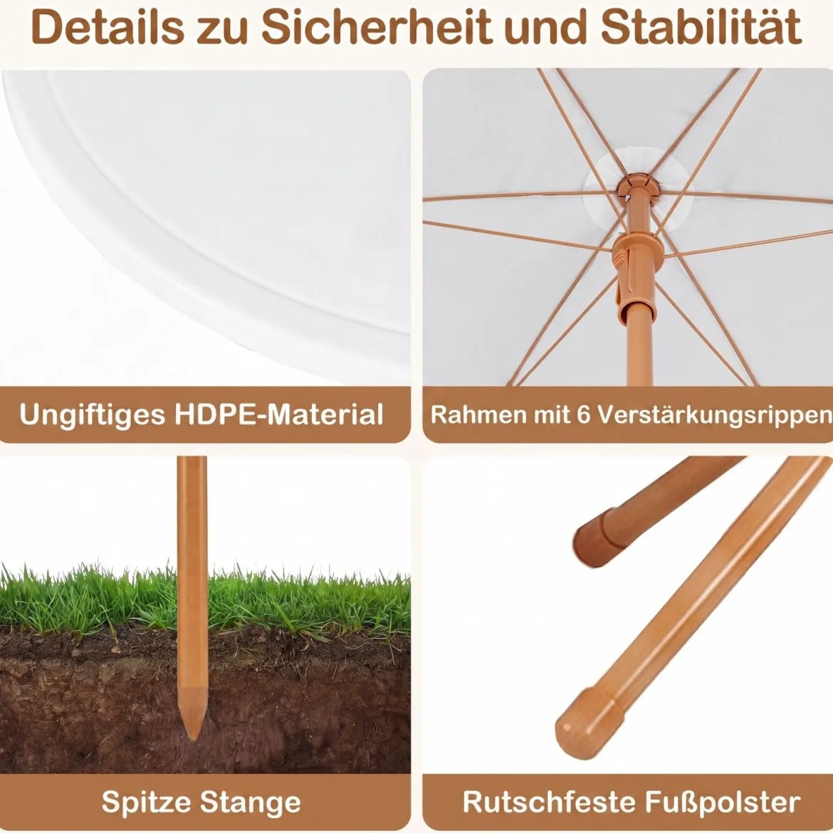Kindersitzgruppe mit Höhenverstellbarem Sonnenschirm 4 TLG. Kindersitzgarnitur mit Tisch & 2 Klappstühlen
