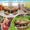 Kinderspiel Aufblasbares Hau-den-Maulwurf Spiel mit 480-W-Gebläse für Kinder 256 x 256 x 120 cm