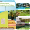 Kinderstuhl mit Getränkehaltern 2-Sitzer mit Markise aus Holz 93 x 85 x 88 cm Bunt