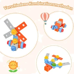 Kinder Werkzeugbank aus Holz mit Tafel & hängendem Werkzeugständer & Zubehör