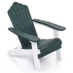 Klappbarer Adirondack Stuhl Wetterfester Adirondack Chair aus Kunststoff Gartensessel