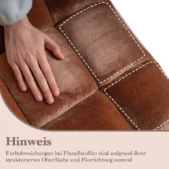 Klappbarer Bodenstuhl Bodensessel mit Verstellbarer Rückenlehne & Hochdichtem Schaumstoff 66,5 x 53 x 53 cm