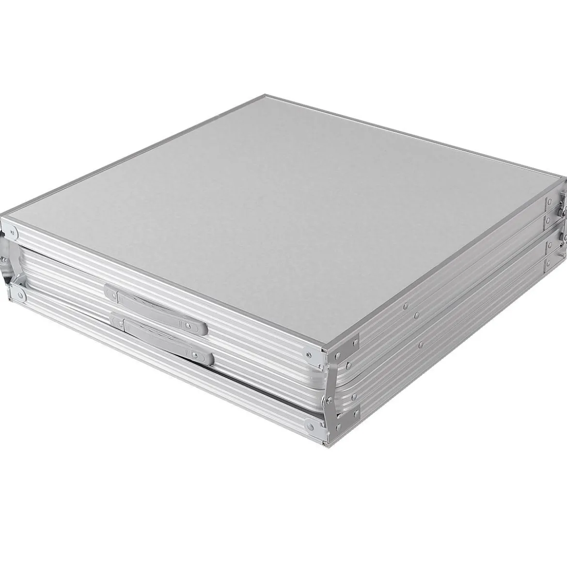 klappbarer Campingrtisch Aluminium Klapptisch 240 x 60 cm Picknicktisch Gartentisch für Indoor- und Outdoor Silber