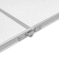 klappbarer Campingrtisch Aluminium Klapptisch 240 x 60 cm Picknicktisch Gartentisch für Indoor- und Outdoor Silber