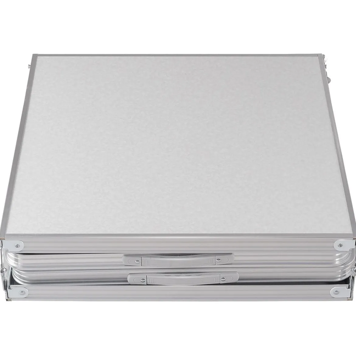 klappbarer Campingrtisch Aluminium Klapptisch 240 x 60 cm Picknicktisch Gartentisch für Indoor- und Outdoor Silber