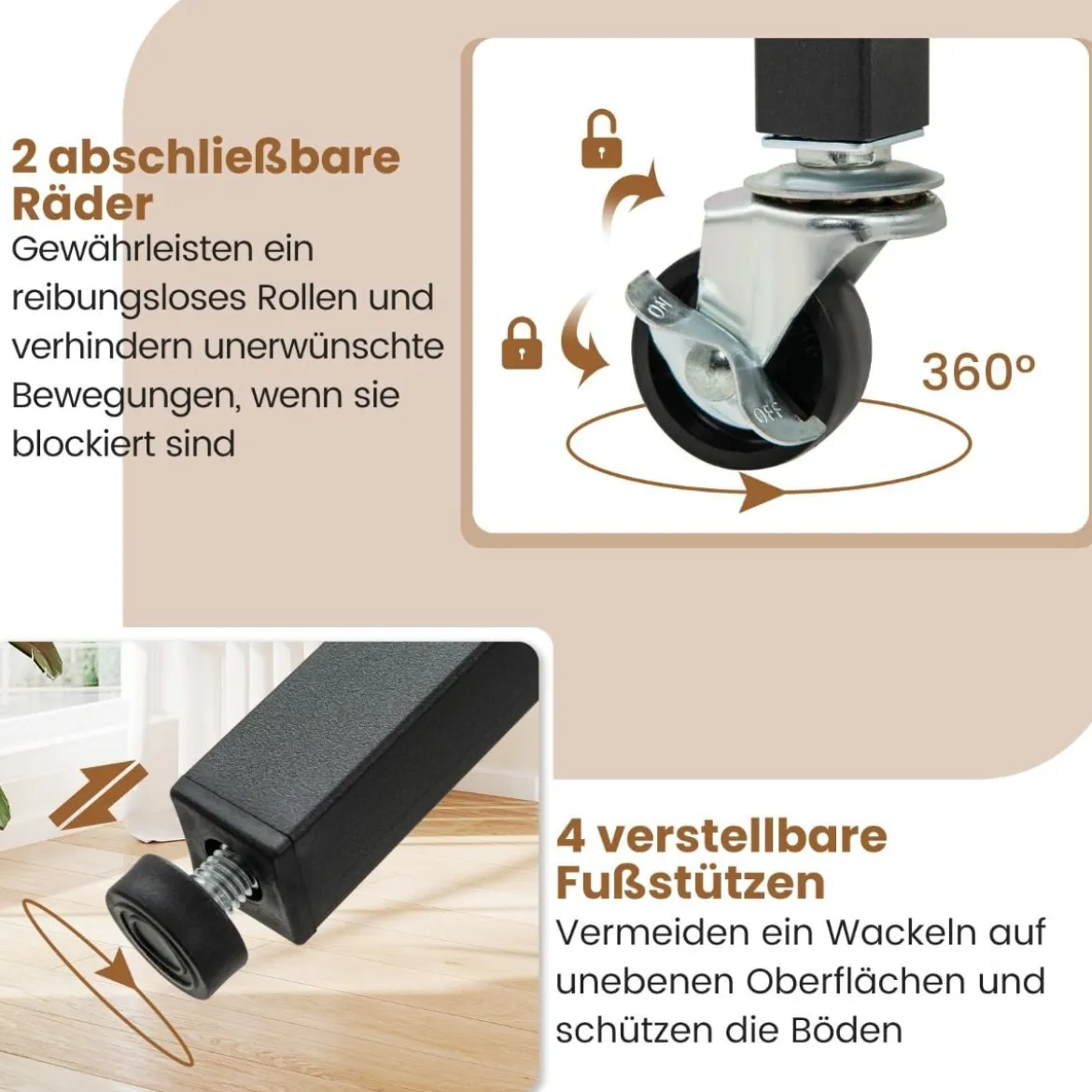 Klappbarer Esstisch mit Marmor Optik Mobiler Klapptisch für 4 Personen Küchentisch Schwarz