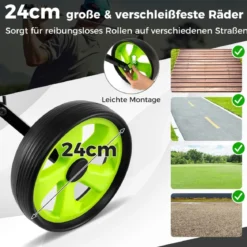 Klappbarer Golf Trolley aus Stahl mit Scorecardhalter 2 Rad Golftrolley Golf Bag Push Cart