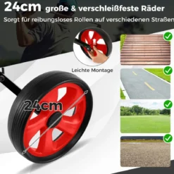 Klappbarer Golf Trolley aus Stahl mit Scorecardhalter 2 Rad Golftrolley Golf Bag Push Cart