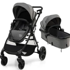 Klappbarer Kinderwagen mit Verstellbarem Verdeck & Aufbewahrungskorb Leichter Kinderbuggy