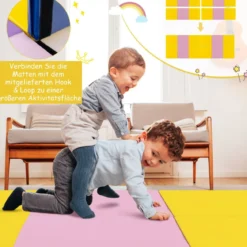 Klappbare Weichbodenmatte mit 2 Griffen Rutschfeste Gymnastikmatte 180 x 60 x 5 cm