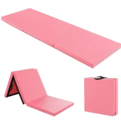 Klappbare Weichbodenmatte mit 2 Griffen Rutschfeste Gymnastikmatte 180 x 60 x 5 cm