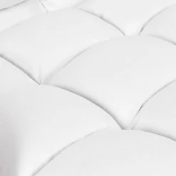 Klappsofa Schlafsofa Bodenstuhlsofa Liegebett verstellbar mit Armlehnen & Kissen Weiß