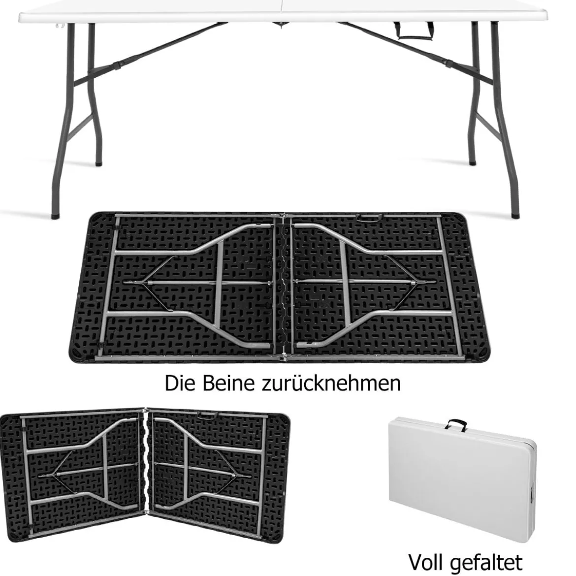 Klapptisch Biertisch Campingtisch Koffertisch Esstisch Gartentisch Balkontisch