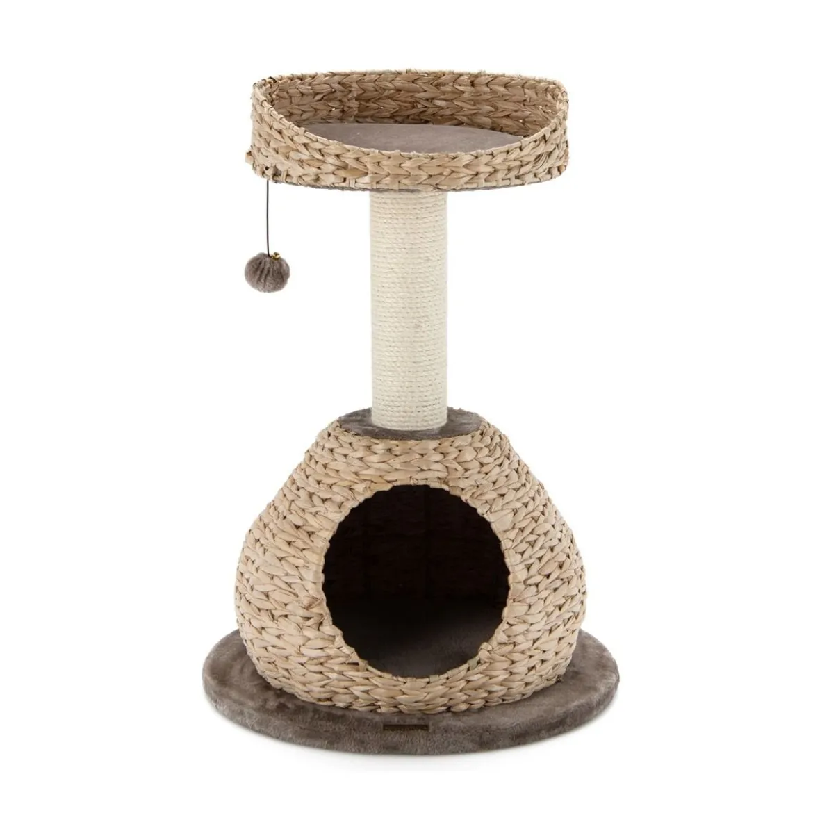 Klein Katzenbaum mit Höhle & Natürlichem Sisal & Handgefertigter Korb φ 48 x 70,5 cm