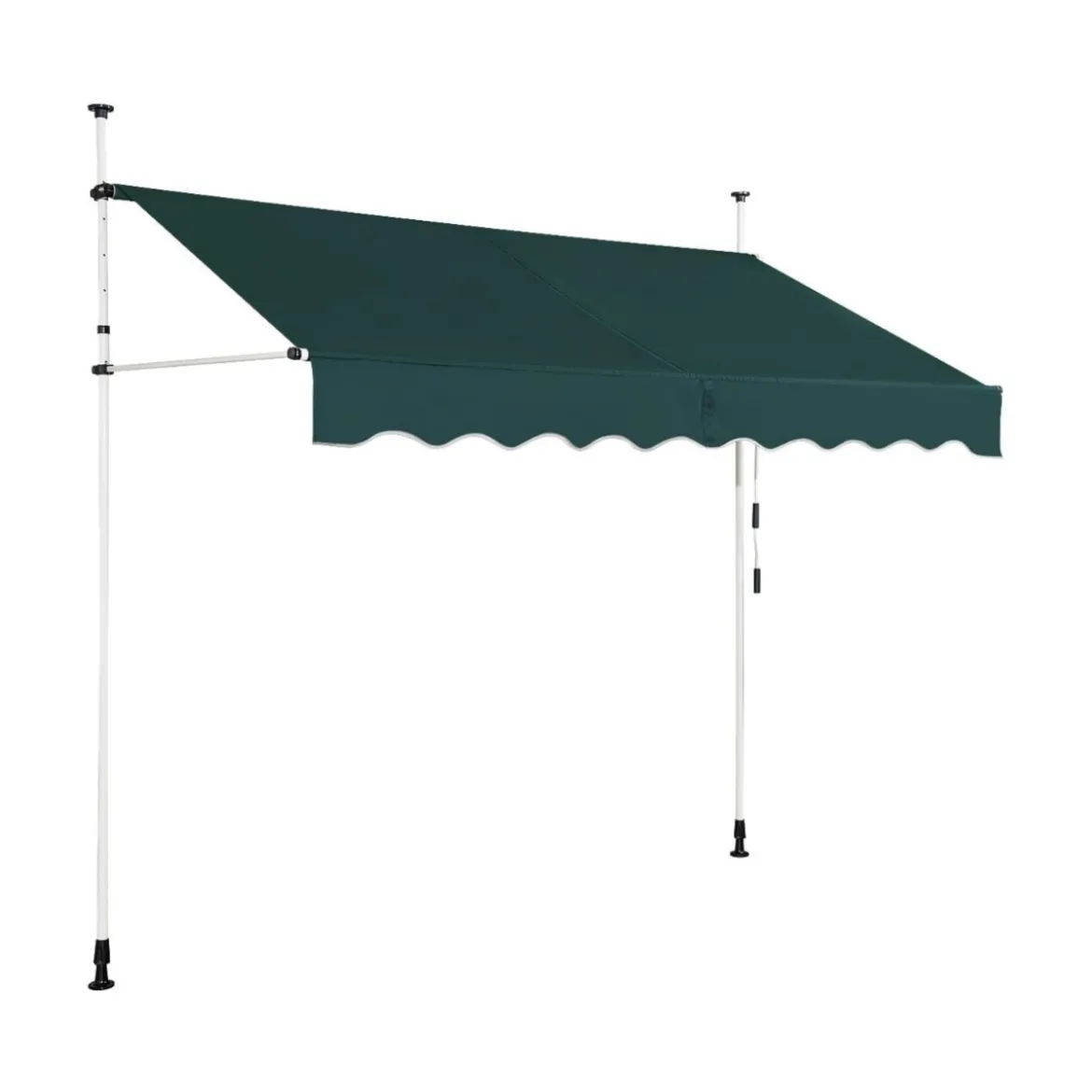 Klemmmarkise 350 cm breit Balkonmarkise ohne Bohren UV-beständig höhenverstellbar
