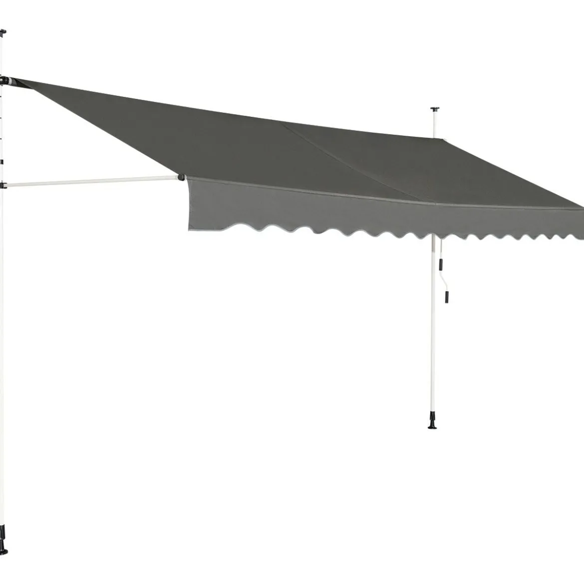 Klemmmarkise 400 cm breit Balkonmarkise ohne Bohren UV-beständig höhenverstellbar