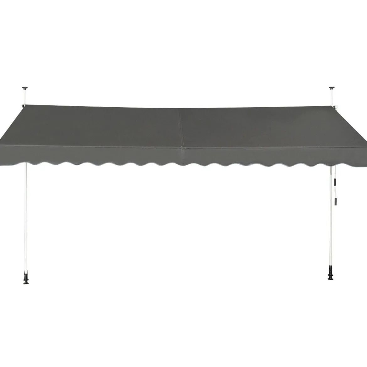 Klemmmarkise 400 cm breit Balkonmarkise ohne Bohren UV-beständig höhenverstellbar