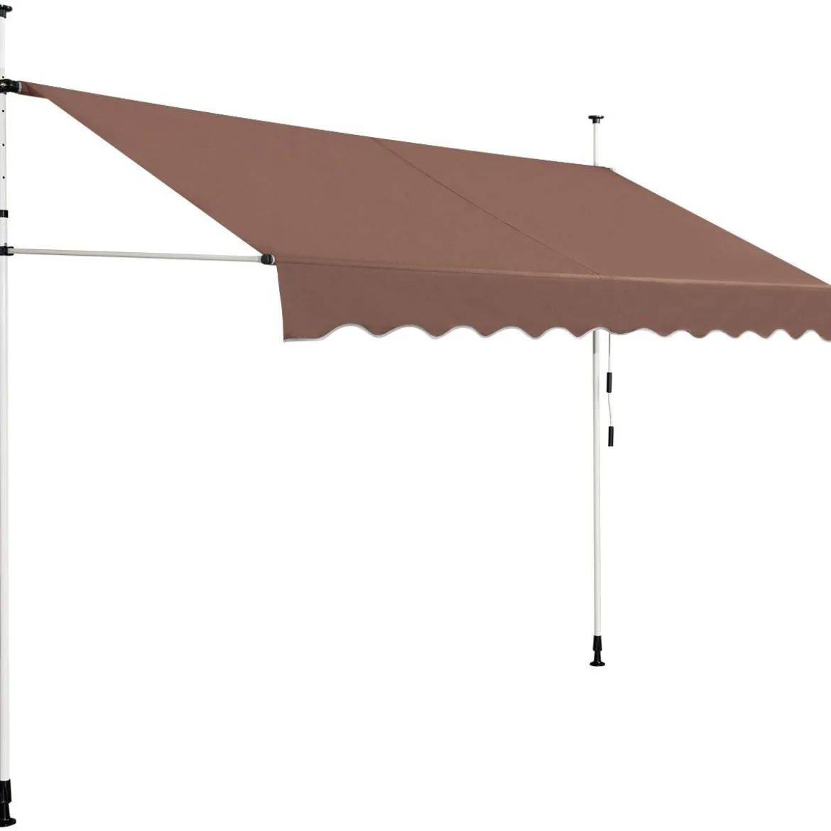 Klemmmarkise 300 cm breit Balkonmarkise ohne Bohren UV-beständig höhenverstellbar