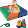 Kletterblöcke 7-Teiliges Kletter- und Krabbel-Spielset aus Schaumstoff Mehrfarbig