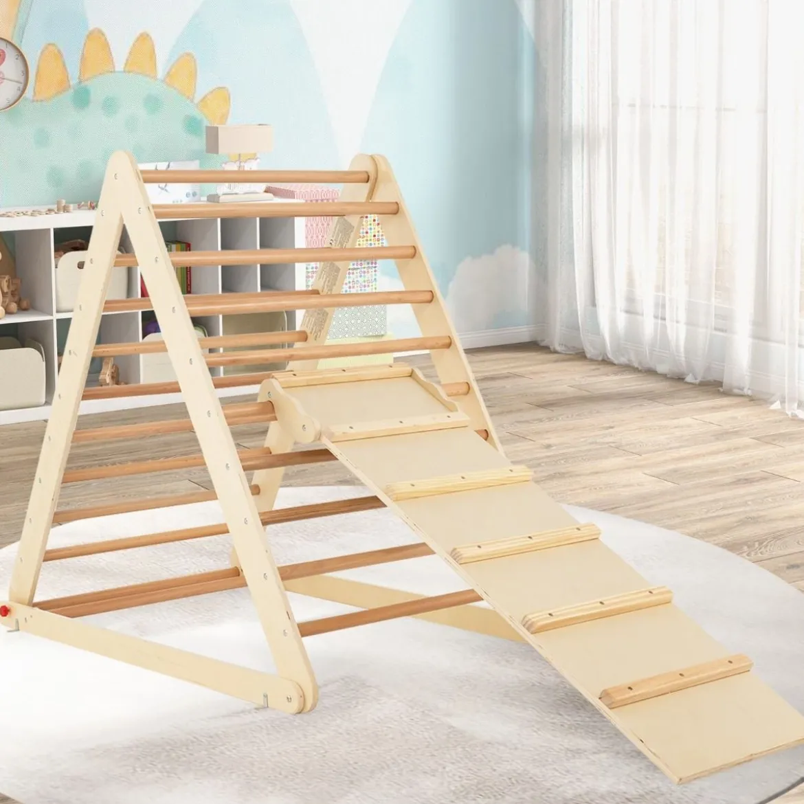 Kletterdreieck mit Leiter Klappbares Klettergerüst Sprossendreieck zur Entwicklung