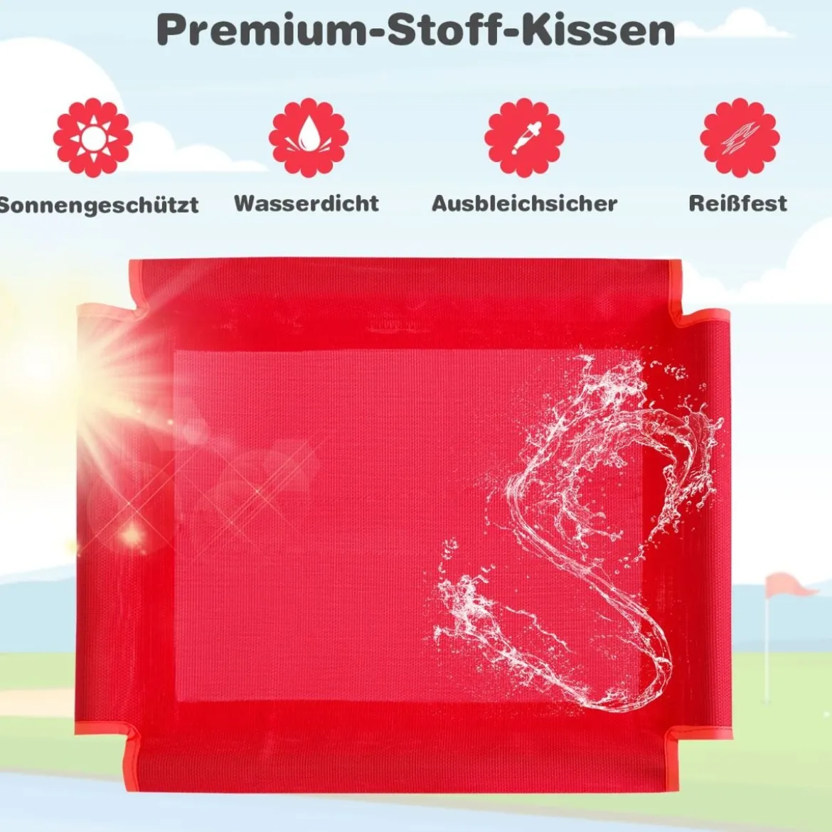 Kletterkuppel & Rutsche Klettergerüst in Kuppelform 241,5 x 183 x 91,5 cm Rot