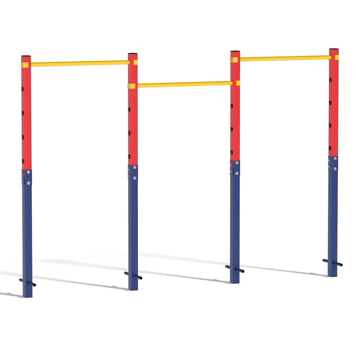 Klimmzugstange Reckstange Höhenverstellbar 80-172 cm aus Verzinktem Stahl bis 330 kg