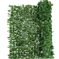 Künstliche Efeu Garten Sichtschutz Balkonsichtschutz Blätteroptik Windschutz 150 x 240 cm Grün