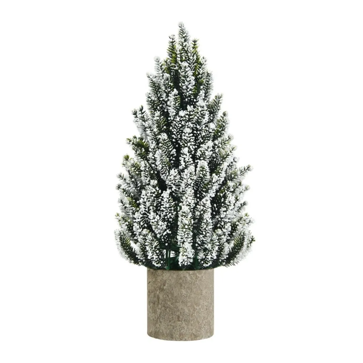 Künstlicher Mini-Weihnachtsbaum 47 cm hoher Mini-Weihnachtsbaum aus PE Grün + Weiß