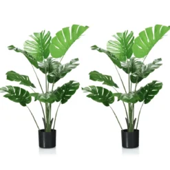 Künstlicher Monstera Deliciosa Baum für drinnen und draußen 121 cm Grün
