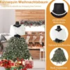 Künstlicher Weihnachtsbaum in Schneiderpuppen Optik mit Schal & Halskette & Beleuchtung