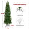 Künstlicher Weihnachtsbaum mit warmweißen & mehrfarbigen LED-Lichtern und 648 dichte Zweigspitzen 180 cm