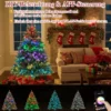 Künstlicher Weihnachtsbaum mit Beleuchtung und Fernbedienung 150 cm Tannenbaum mit 250 APP-gesteuerte mehrfarbige RGB-Lichter