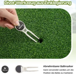 Komplettes Golf Geschenkset für Herren Golf-Zubehör Set mit 3 Golfbällen Golfgeschenk in Geschenkbox