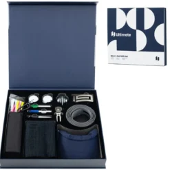 Komplettes Golf Geschenkset für Herren Golf-Zubehör Set mit 3 Golfbällen Golfgeschenk in Geschenkbox