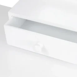 Kosmetiktisch Set 4 Schubladen Schminktisch Frisiertisch mit Hocker und Spiegel Holz
